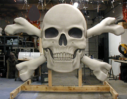 wall skull